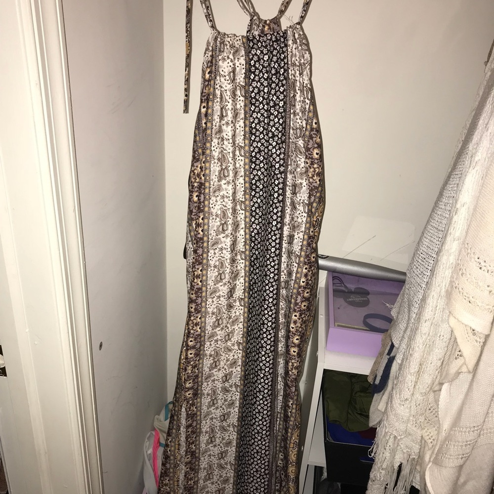 Boho print maxi dress